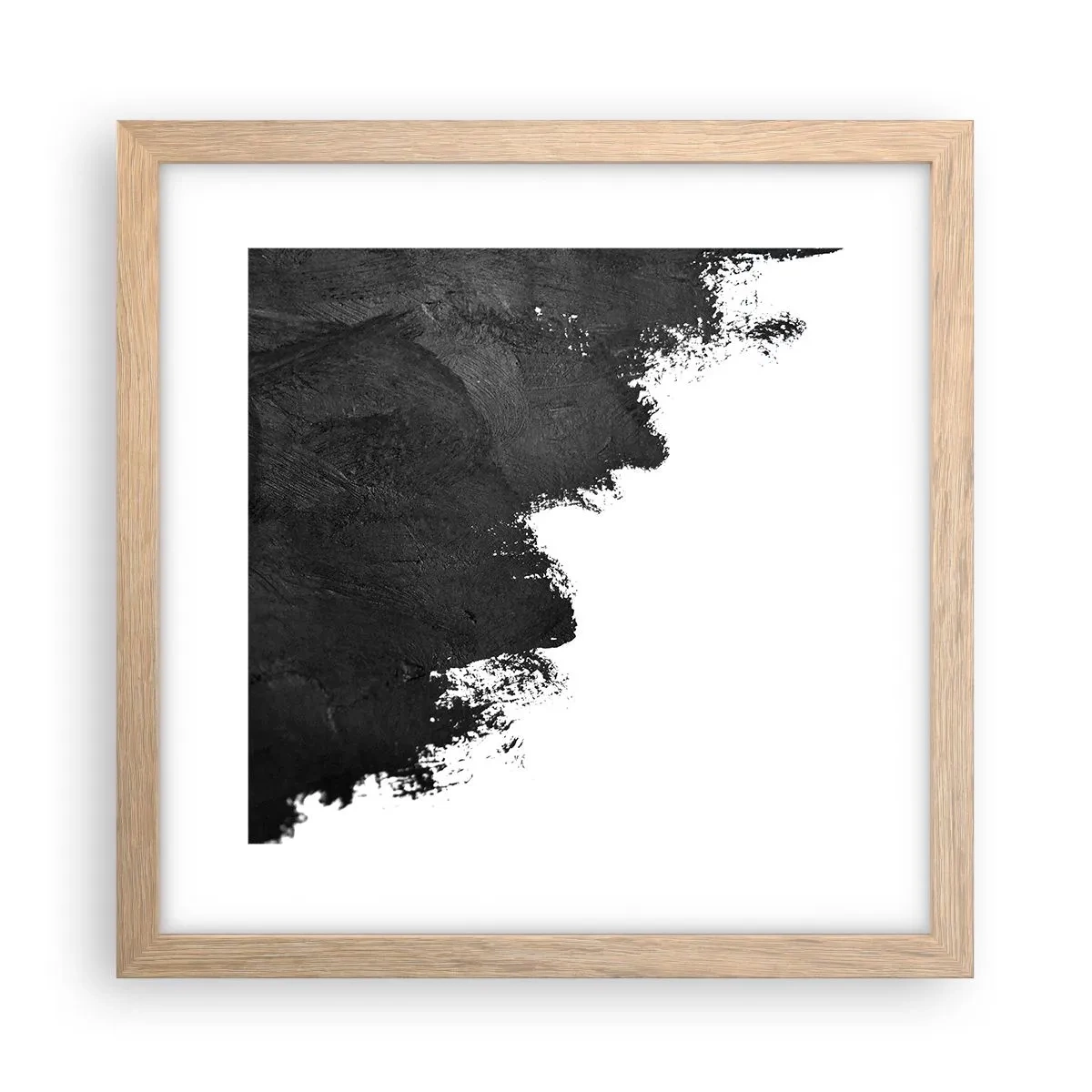 Poster in cornice rovere chiaro - Gli elementi: la terra - 30x30 cm