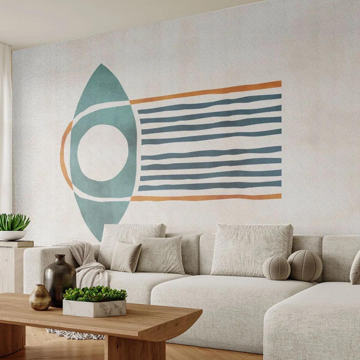 Fotomurali Premium Canvas - Segni e rituali - Boho, Occhio, Minimalismo - 250x175 cm