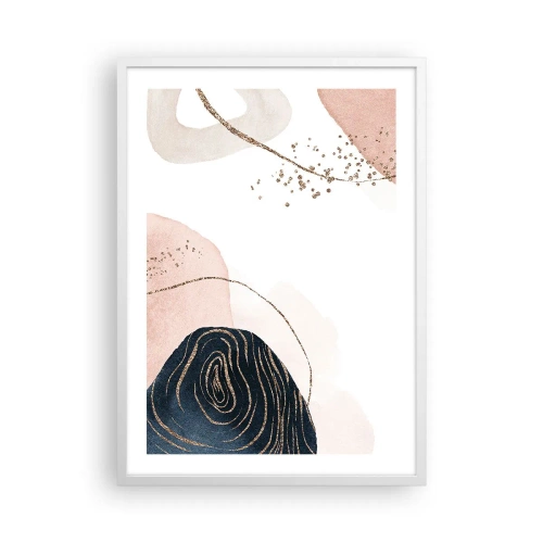 Poster in cornice bianca - Tutto scorre - 50x70 cm