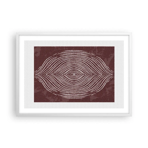 Poster in cornice bianca - Lo spazio parlante - 70x50 cm