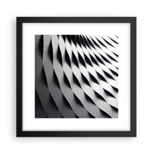 Poster in cornice nera - Sulla cresta dell'onda - 30x30 cm