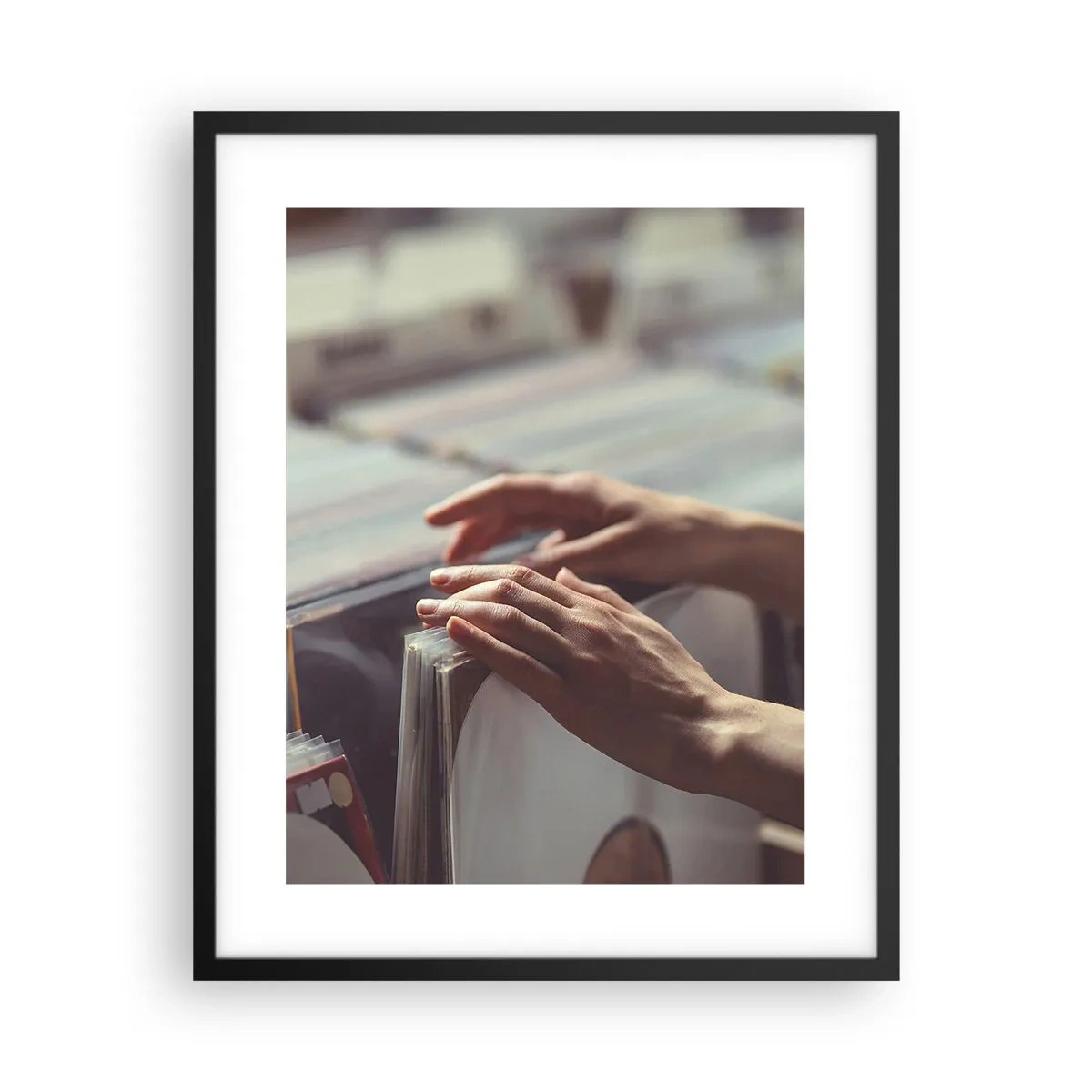 Poster in cornice nera - Alla ricerca di emozioni - 40x50 cm