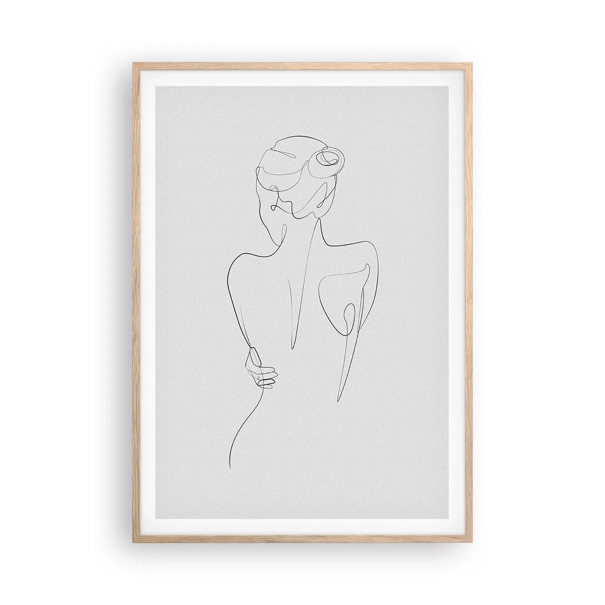 Poster in cornice rovere chiaro - La musica del corpo - 70x100 cm