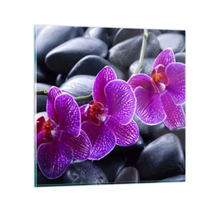 Quadro su vetro - Le pietre brillano di ammirazione - 30x30 cm