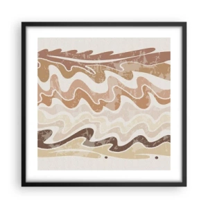 Poster in cornice nera - Buona energia - buone emozioni - 50x50 cm