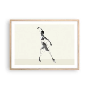 Poster in cornice rovere chiaro - Nel teatro del mondo - 70x50 cm