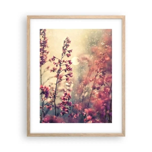 Poster in cornice rovere chiaro - Giardino misterioso - 40x50 cm