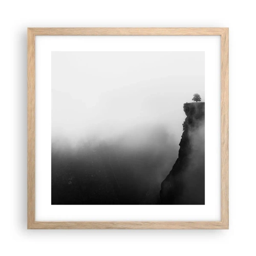 Poster in cornice rovere chiaro - Al confine del mondo - 40x40 cm