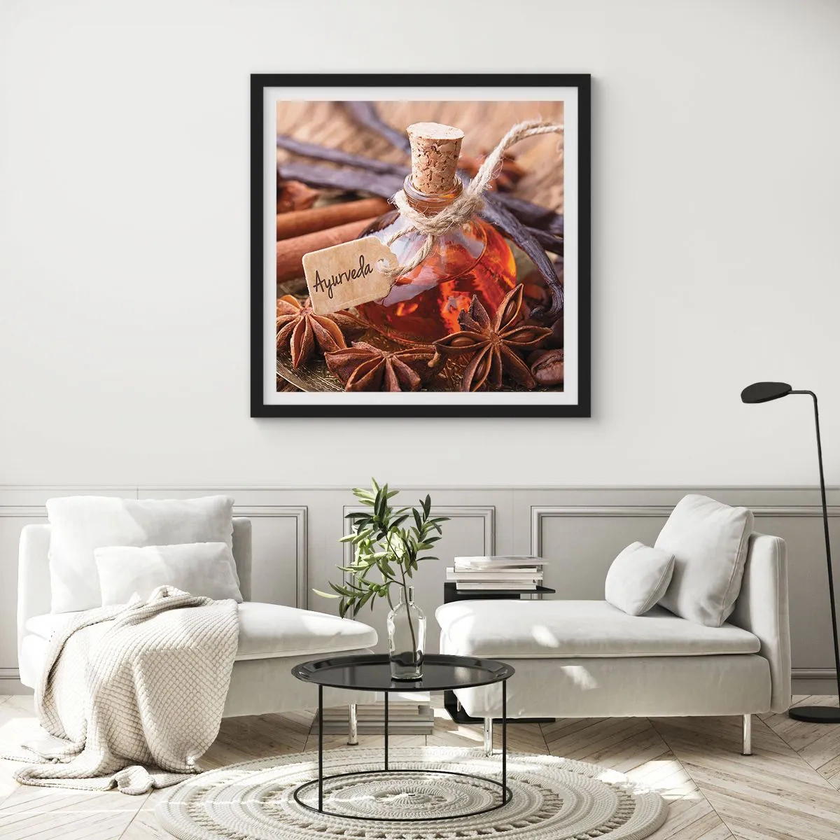 Poster in cornice nera - Verso l'unità del corpo e dell'anima - 30x30 cm