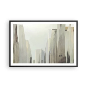 Poster in cornice nera - Sogno sulla città - 91x61 cm