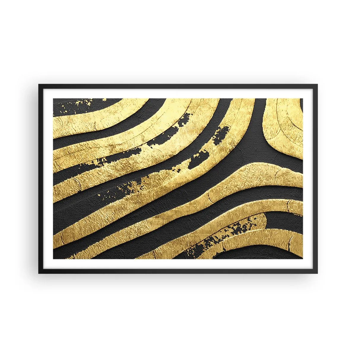 Poster in cornice nera - Tutto scorre - 91x61 cm