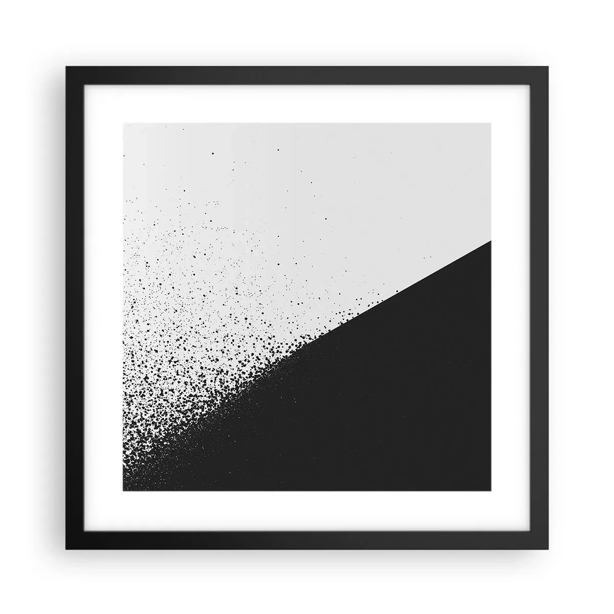 Poster in cornice nera - Più veloce, sempre di più - 40x40 cm