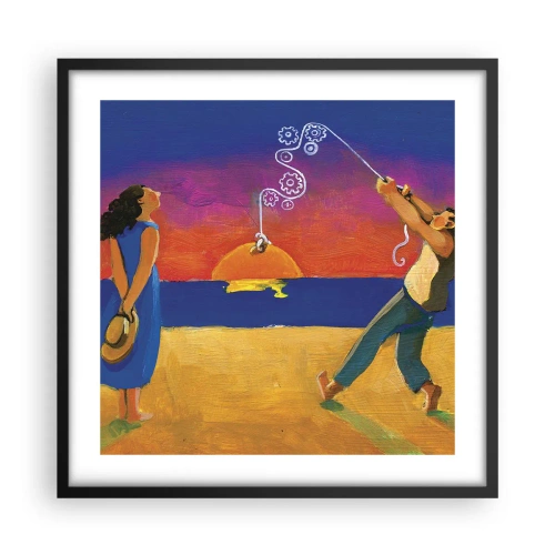 Poster in cornice nera - Più delle stelle del cielo - 50x50 cm