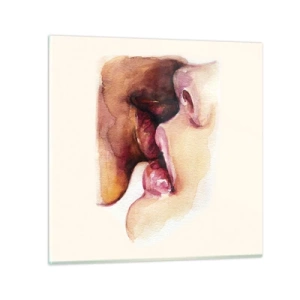 Quadro su vetro - Come notte e giorno, terra e cielo - 30x30 cm