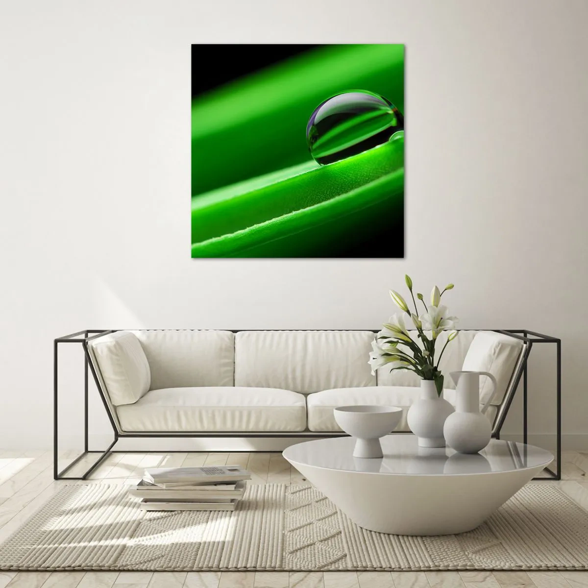 Quadro su vetro - La vita da vicino - 60x60 cm