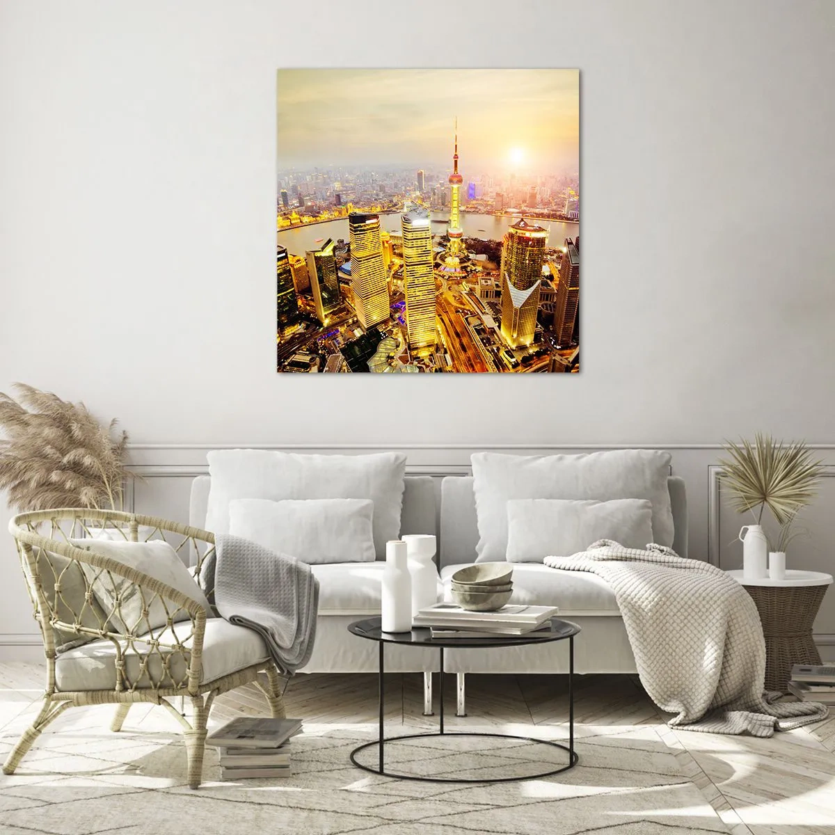 Quadro su vetro - Sogno asiatico - 70x70 cm