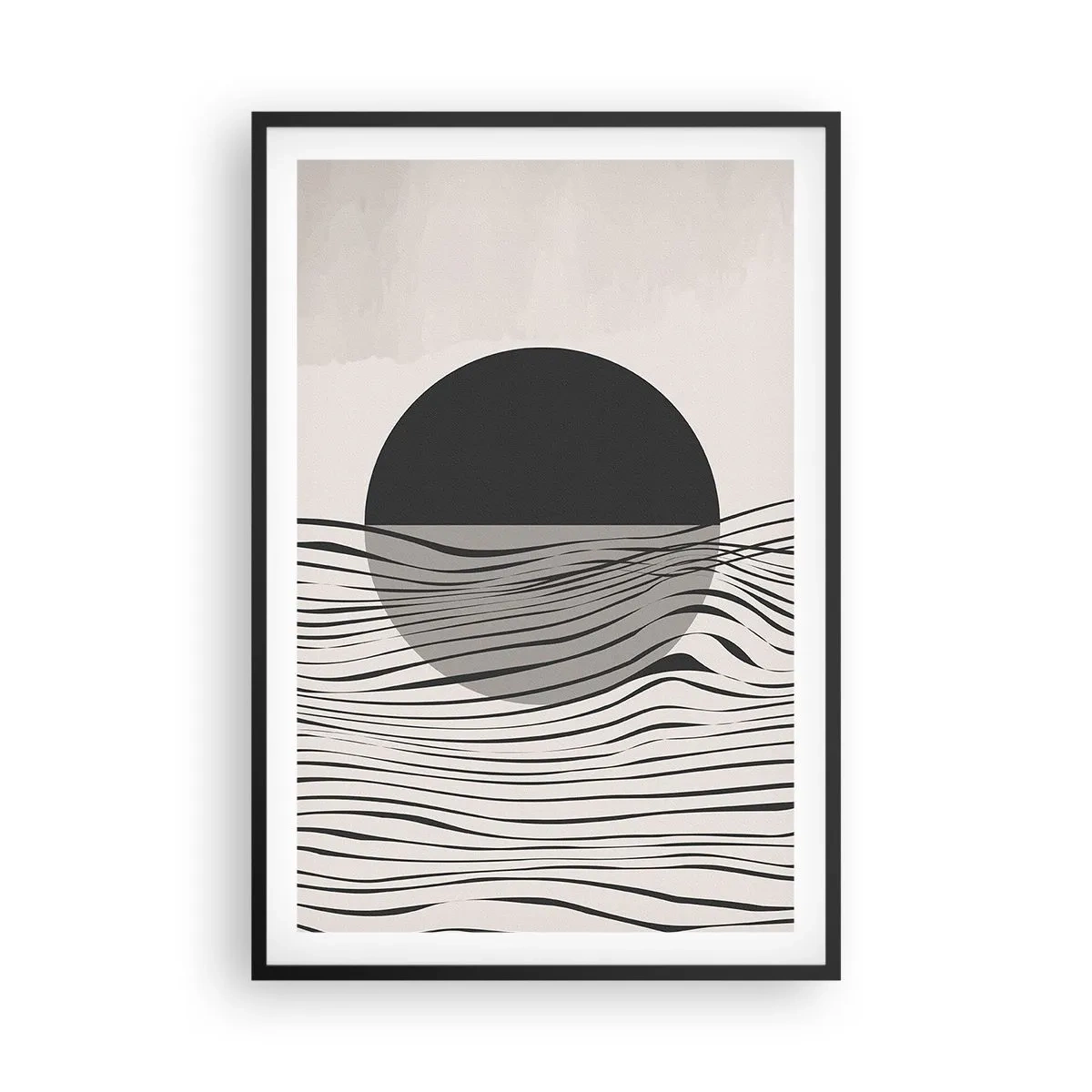 Poster in cornice nera - Composizione a metà - 61x91 cm