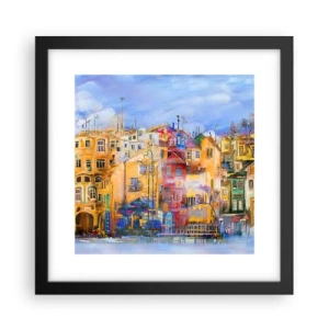 Poster in cornice nera - Siamo insieme - 30x30 cm