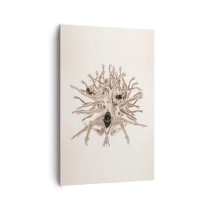 Quadro su tela - Stampe su Tela - Composizione astratta di ballerini in movimento - 80x120cm - Fiorendo nella danza - Decorazione murale moderna per soggiorno e camera da letto ARTTOR