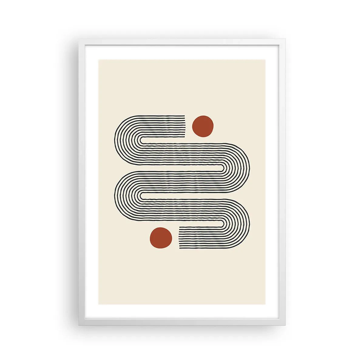 Poster in cornice bianca - Dall'inizio alla fine - 50x70 cm