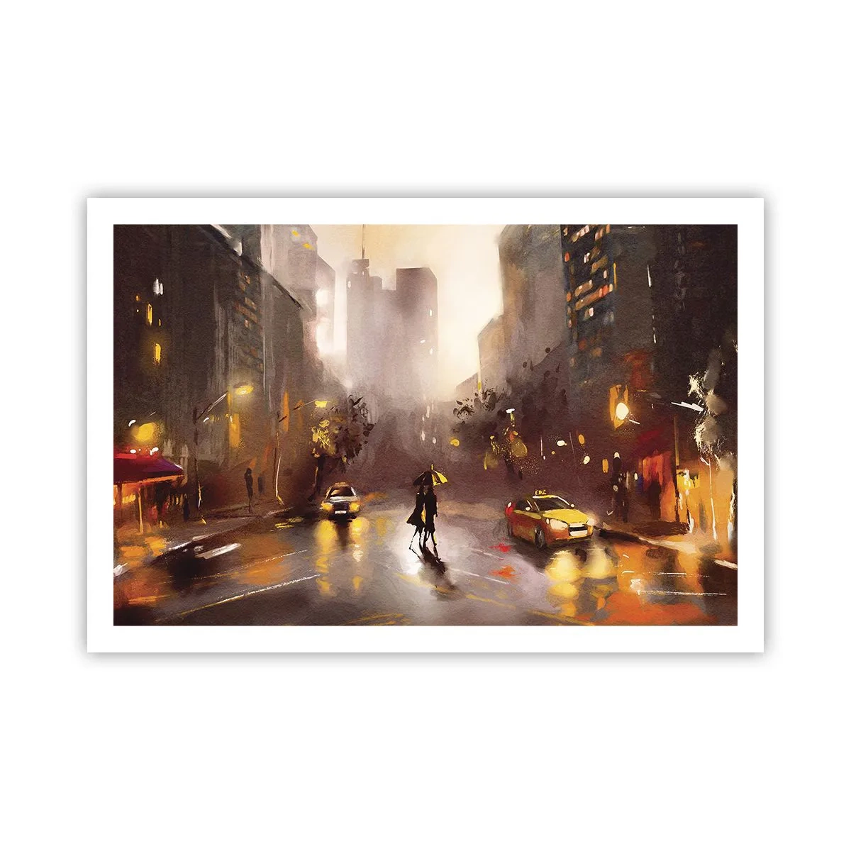 Poster - Nelle luci di New York - 91x61 cm