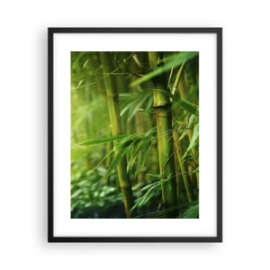 Poster in cornice nera - Conoscere il verde in sé - 40x50 cm