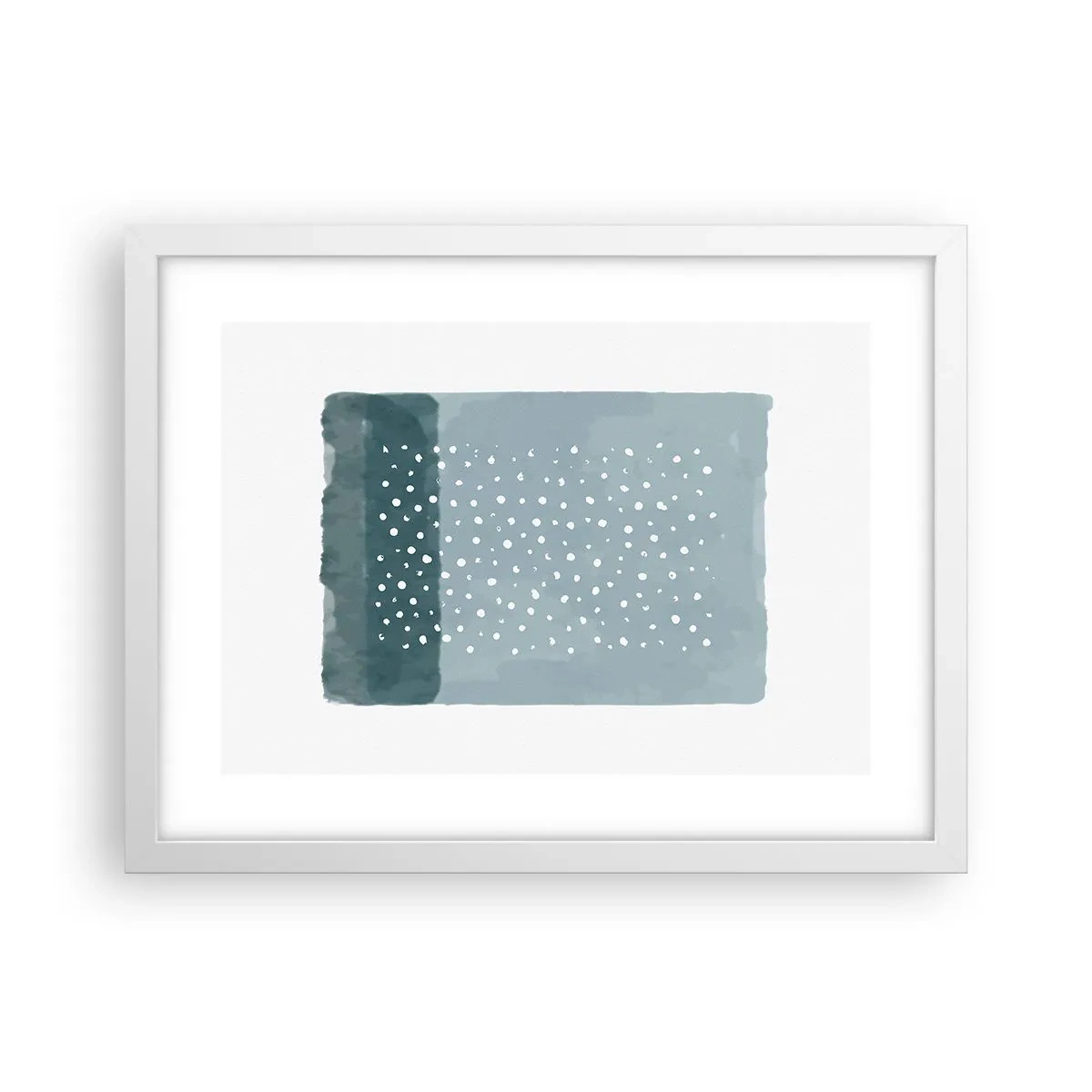 Poster in cornice bianca - Spuntate nel blu - 40x30 cm