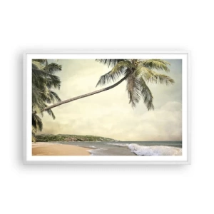 Poster in cornice bianca - Sogno tropicale - 91x61 cm