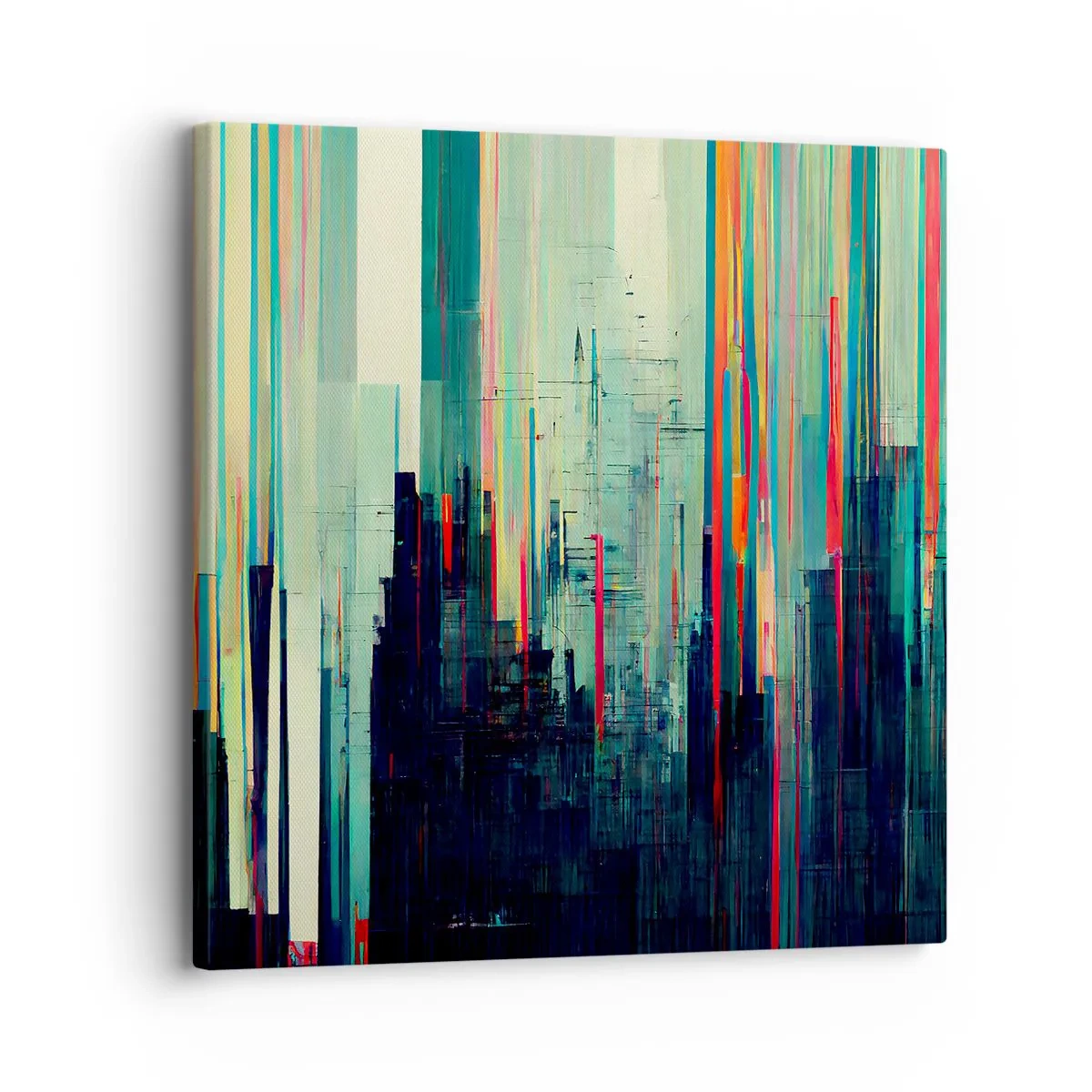 Quadro su tela - Stampe su Tela - Città futuristica - 30x30 cm
