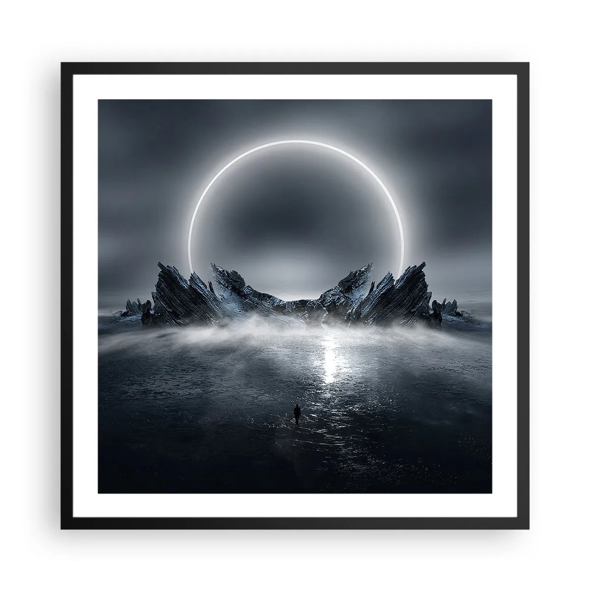 Poster in cornice nera - La fine del racconto - 60x60 cm