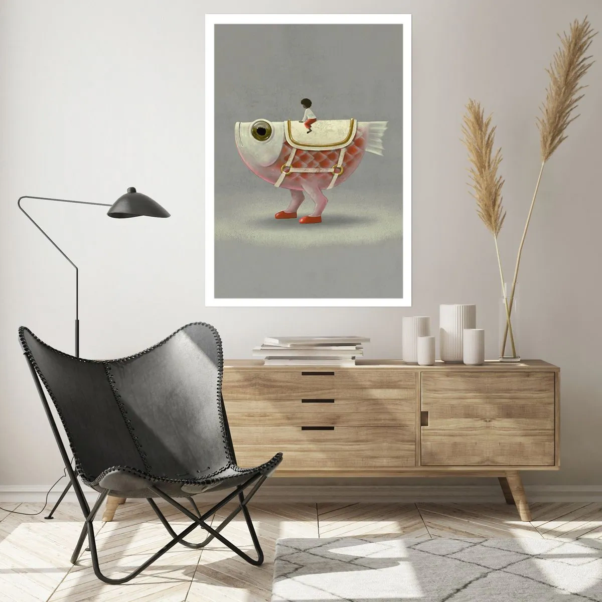 Poster - Il cavaliere del pesce - 40x50 cm
