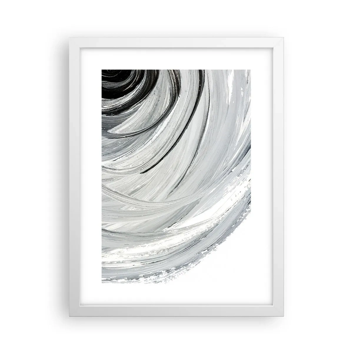 Poster in cornice bianca - Composizione orbitale - 30x40 cm