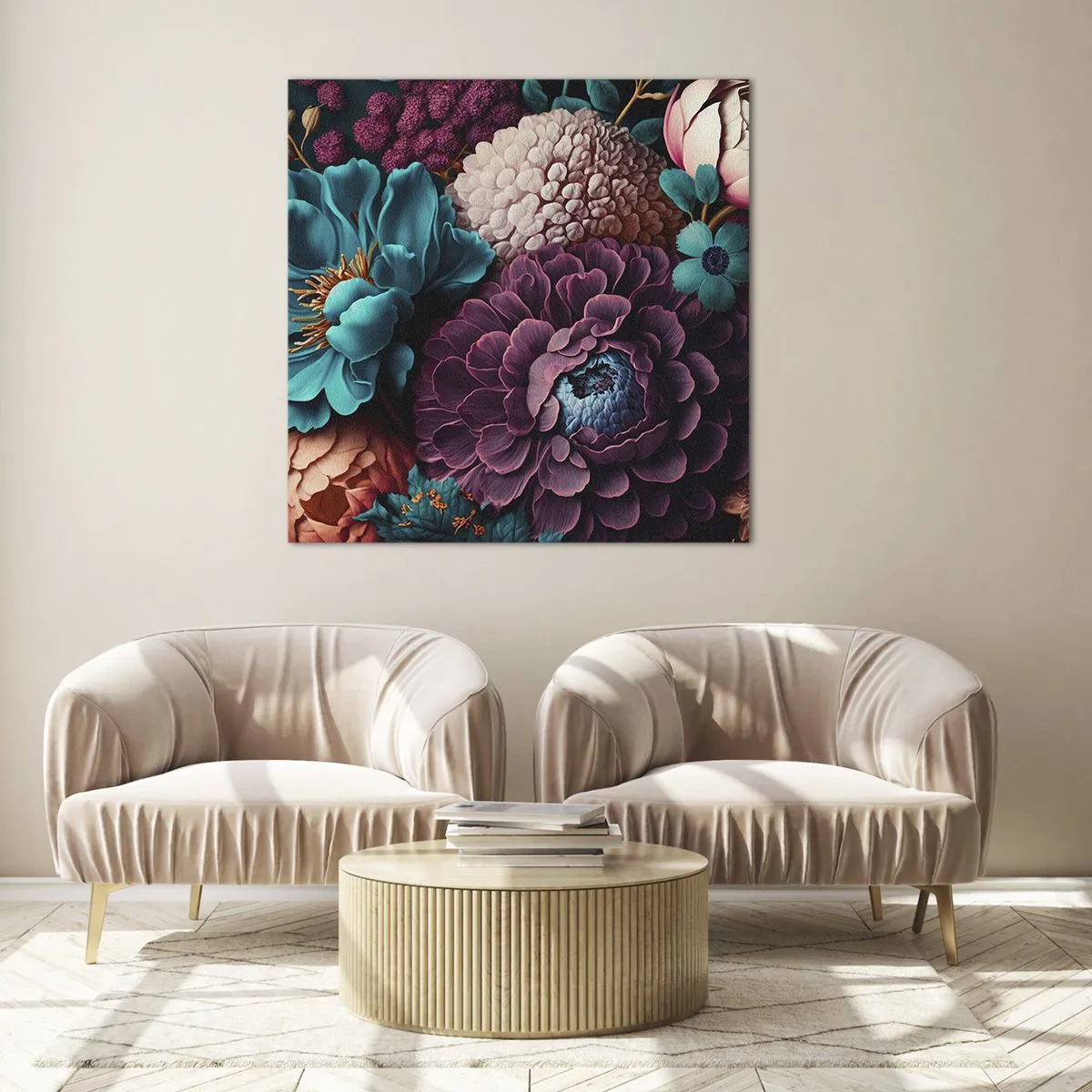 Quadro su vetro - Ricchezza della natura - 40x40 cm