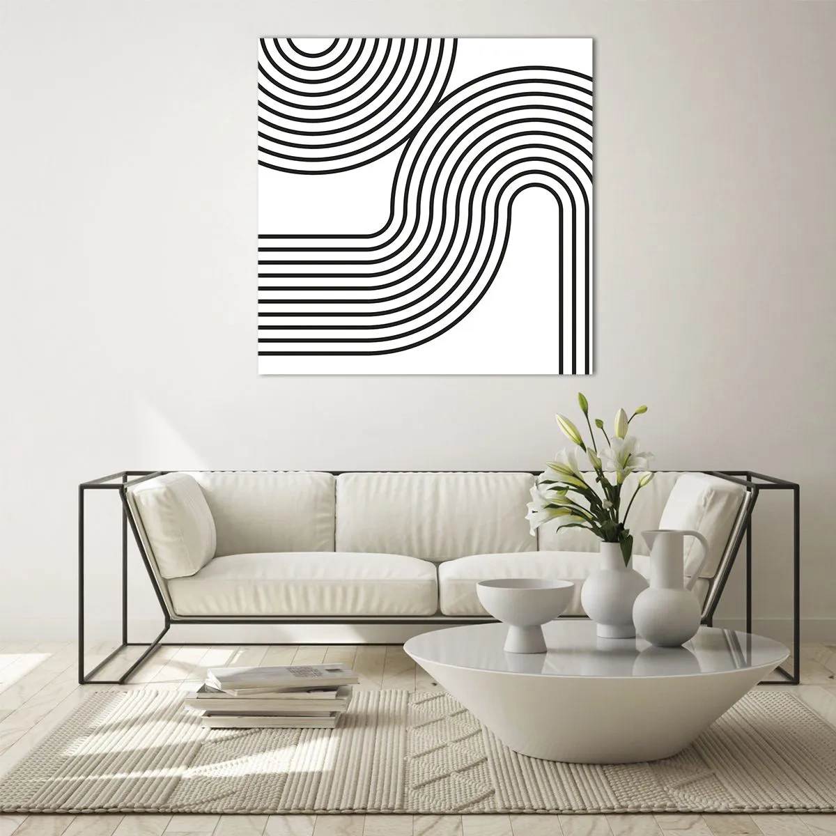 Quadro su vetro - In curva - 30x30 cm