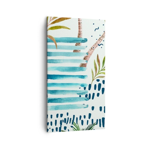Quadro su tela - Stampe su Tela - Vacanze sotto le palme - 45x80 cm