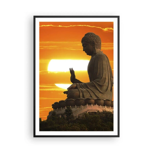 Poster in cornice nera - Senza paura davanti al mondo - 70x100 cm