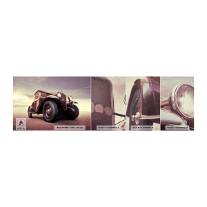 Campione di Fotomurale Premium Canvas - Torniamo agli anni passati... - Settore automobilistico, Auto retrò, Vintage ▾ - 100x30 cm