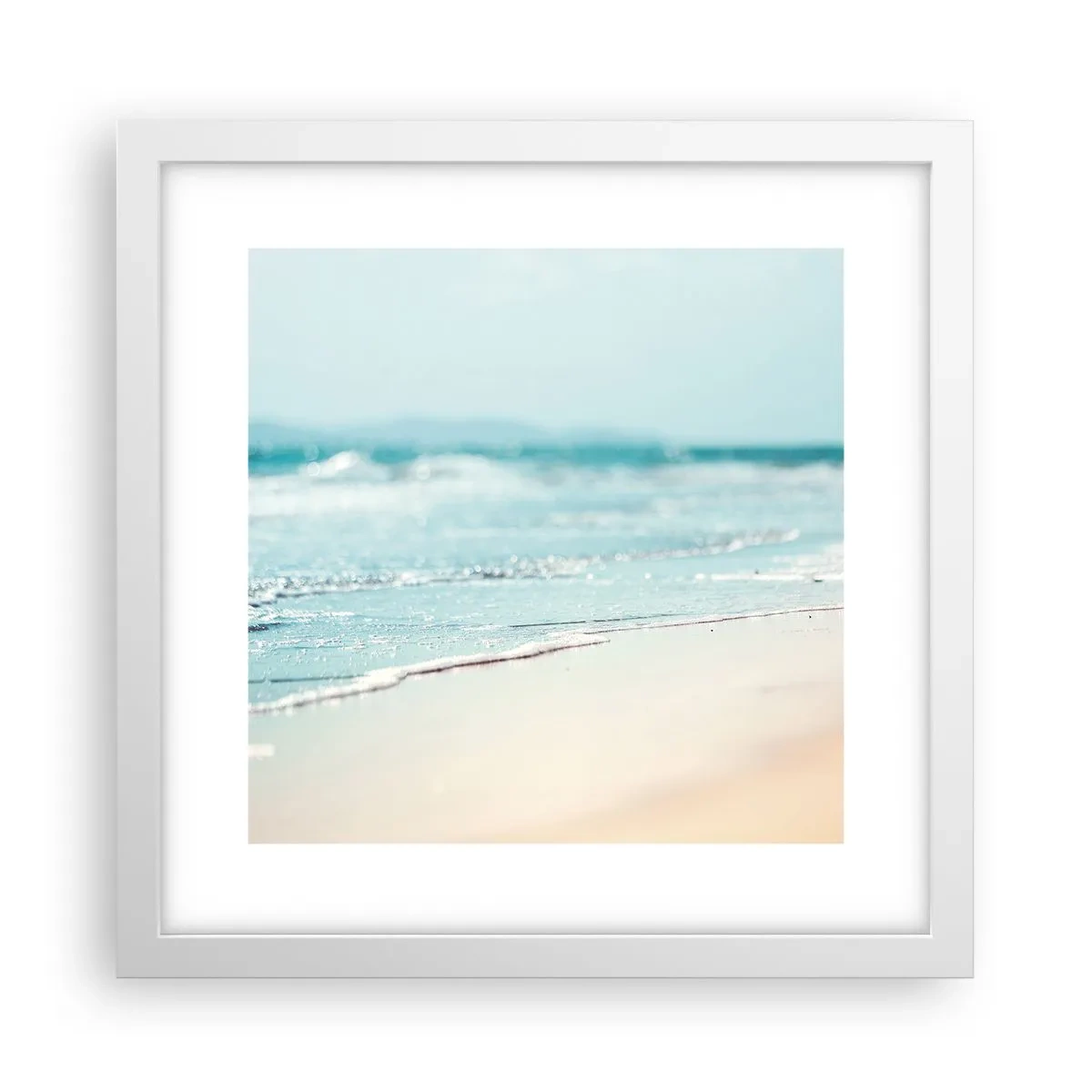 Poster in cornice bianca - Calore e rumore - 30x30 cm