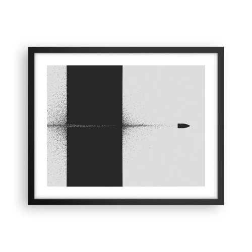 Poster in cornice nera - Dritto allo scopo - 50x40 cm