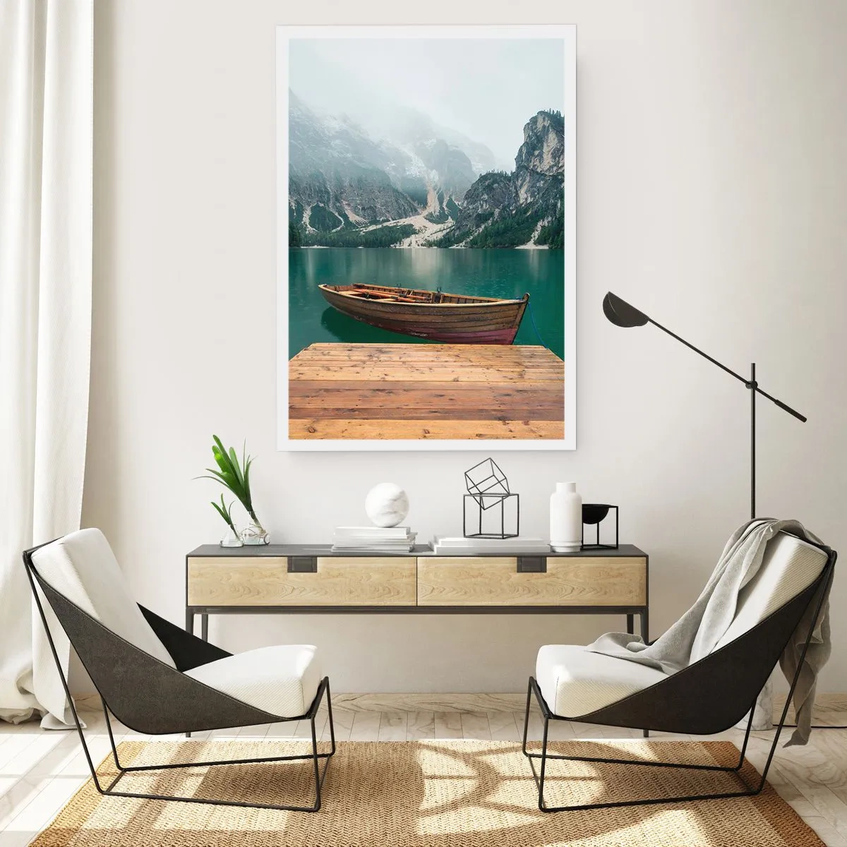 Poster - E attorno le fiere rocce - 70x100 cm