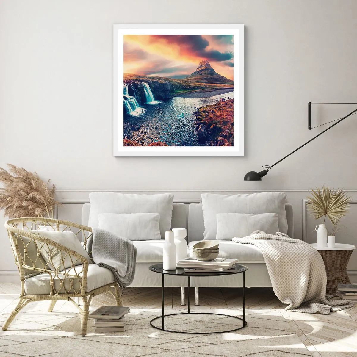 Poster in cornice bianca - Nella maestà della natura - 60x60 cm