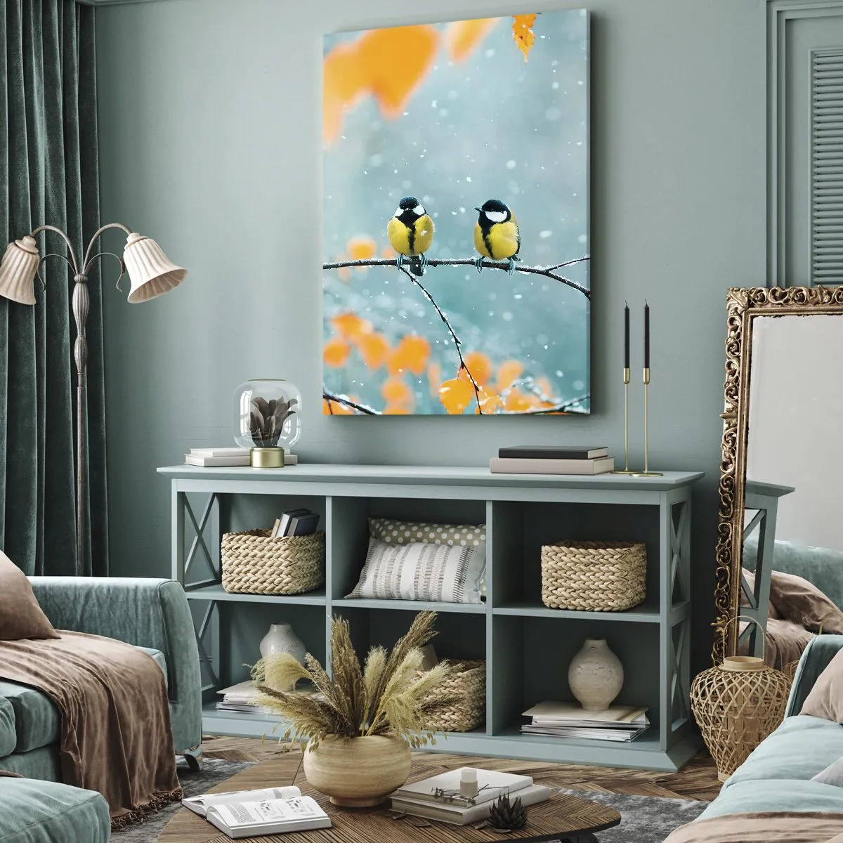 Quadro su tela - Stampe su Tela - Pettegolezzi alati - 65x120 cm