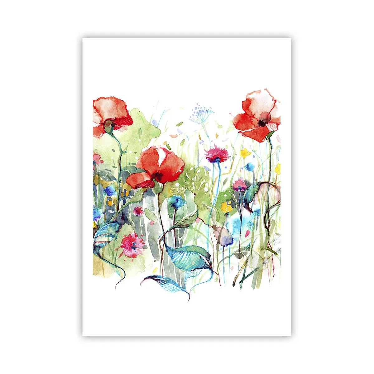Poster - Il prato fiorito a maggio - 70x100 cm