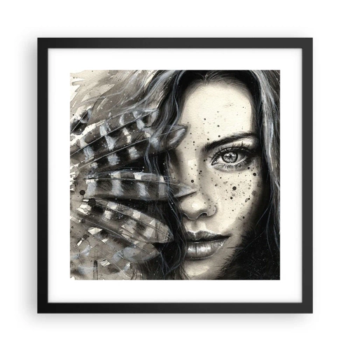 Poster in cornice nera - Bellezza selvaggia - 40x40 cm