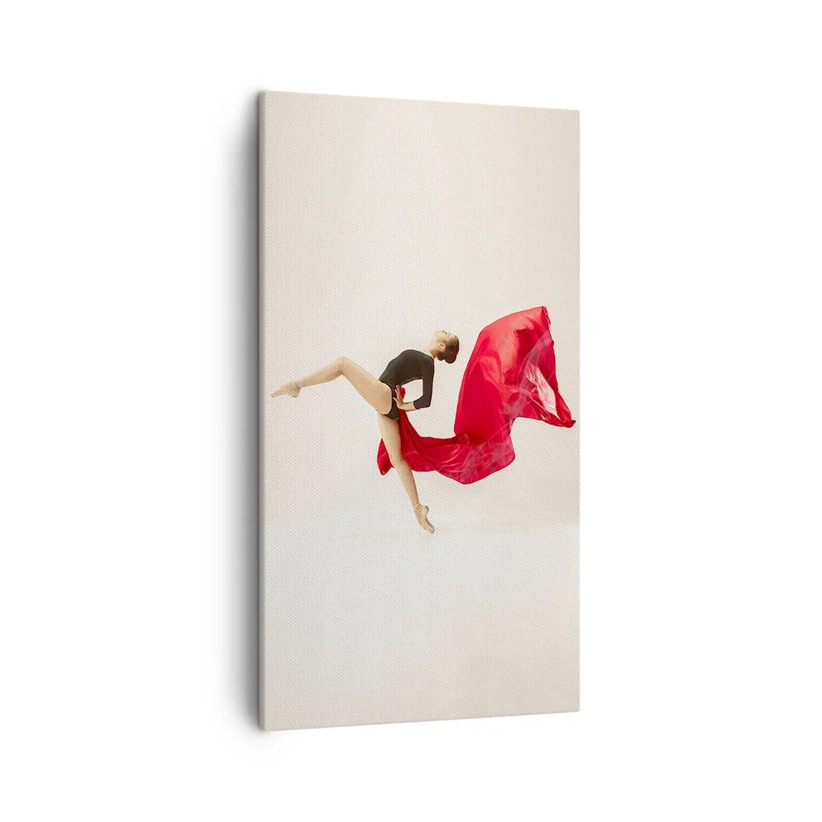 Quadro su tela - Stampe su Tela - Rosso e nero - 45x80 cm