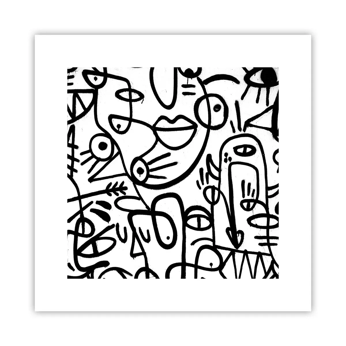 Poster - Volti e miraggi - 30x30 cm