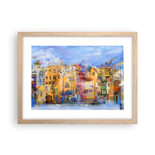 Poster in cornice rovere chiaro - Siamo insieme - 40x30 cm