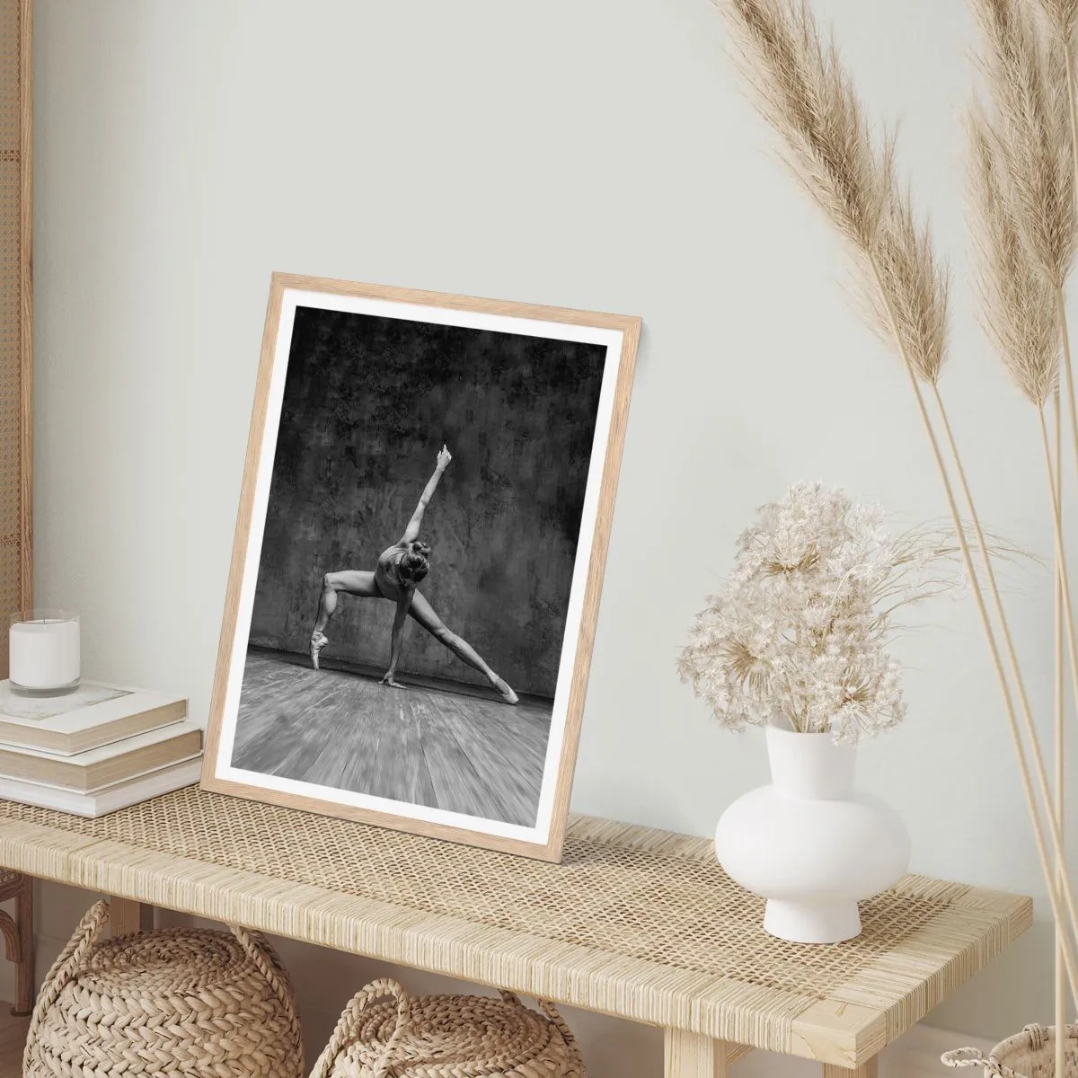 Poster in cornice rovere chiaro - Ideale di equilibrio - 61x91 cm