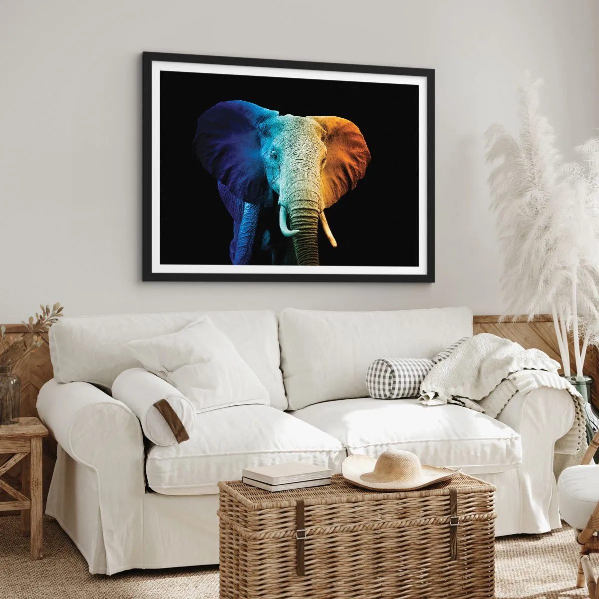 Poster in cornice nera - Eccentrico, non strano - 50x40 cm