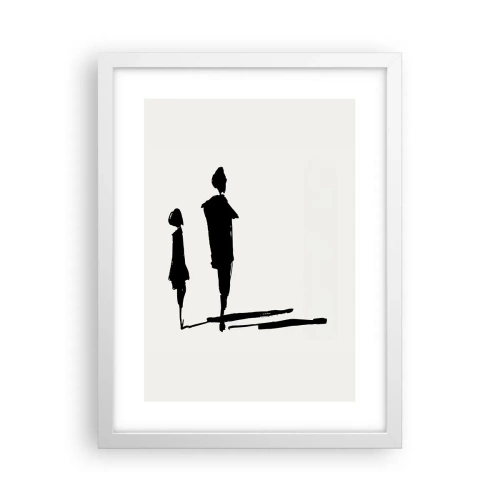 Poster in cornice bianca - Sicuramente insieme? - 30x40 cm